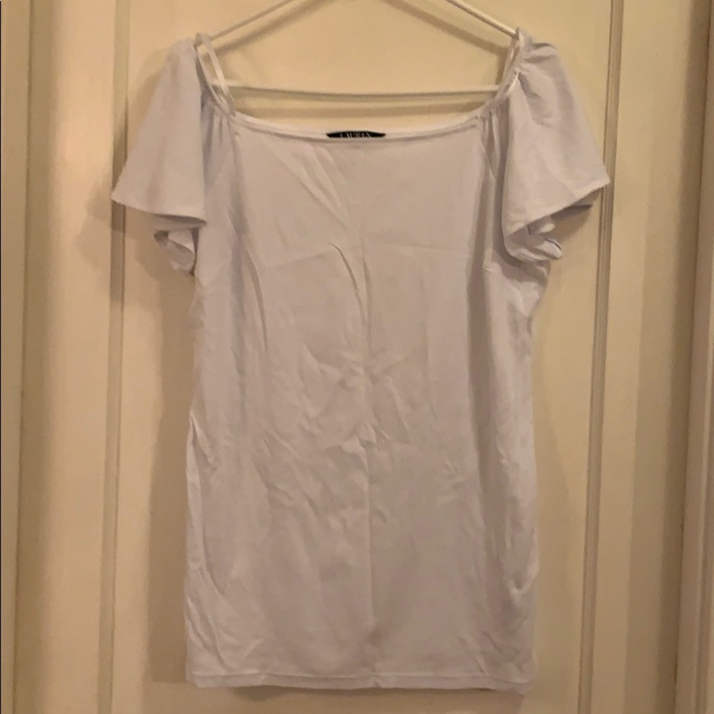 Lauren by Ralph Lauren flutter sleeve top